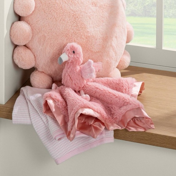 Cloud Island Flamingo Small Security Blanket NWT 14in x 14in - Picture 2 of 9